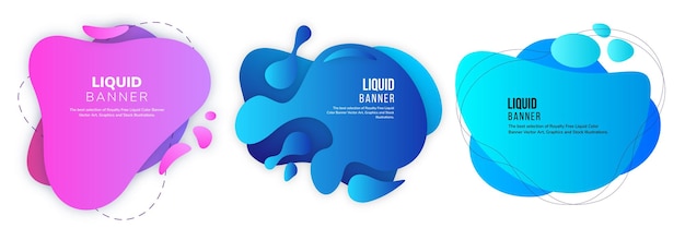 Liquify Fluid Color Banner Design Template