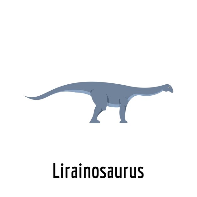 lirainosaurus 아이콘 웹에 대 한 lirainosaurus 벡터 아이콘의 평면 그림