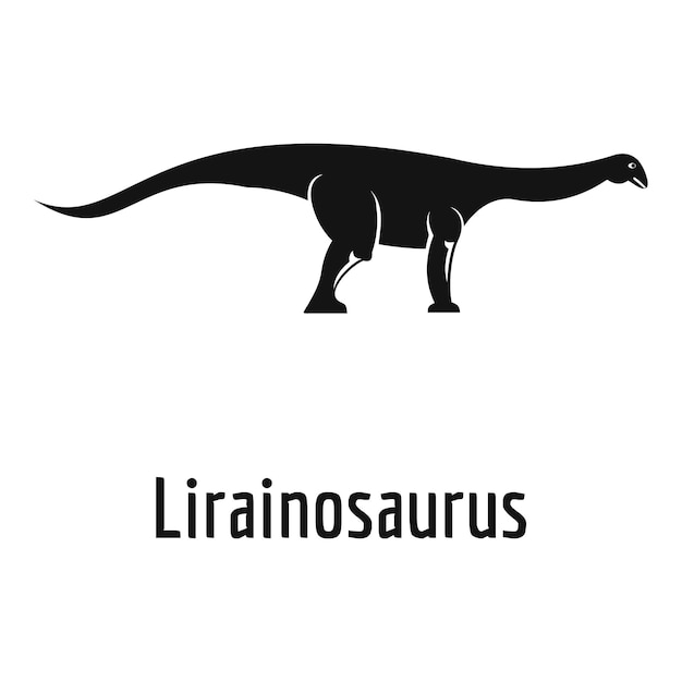 Lirainosaurus pictogram eenvoudige illustratie van lirainosaurus vectorpictogram voor web