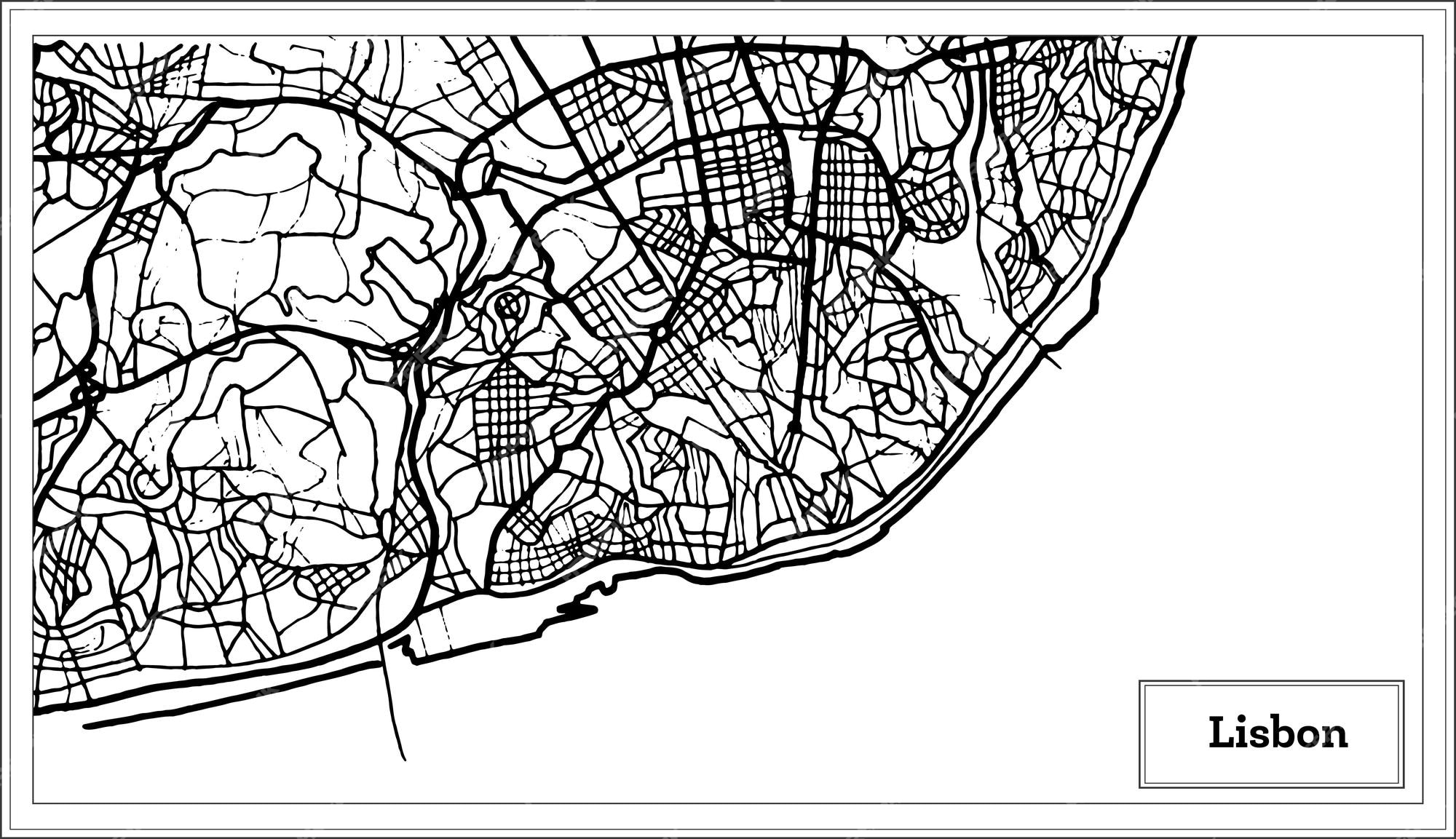 Detailed vector map of Portugal and capital city Lisbon Stock Vector Image  & Art - Alamy