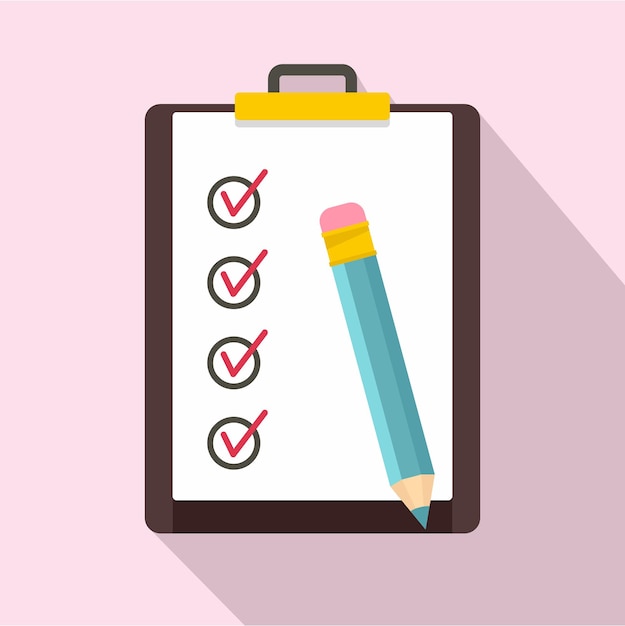 Vector to do list icon flat illustration of to do list vector icon for web design