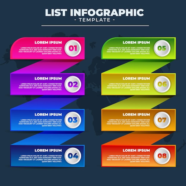 List Infographic Template