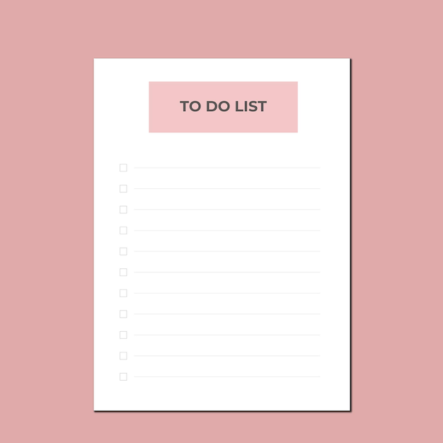 Vector to do list planner 2024