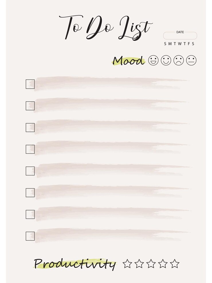 Vector to-do list- productivity