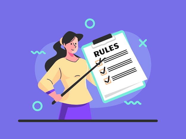 목록 또는 규칙 읽기 지침 작성 체크리스트