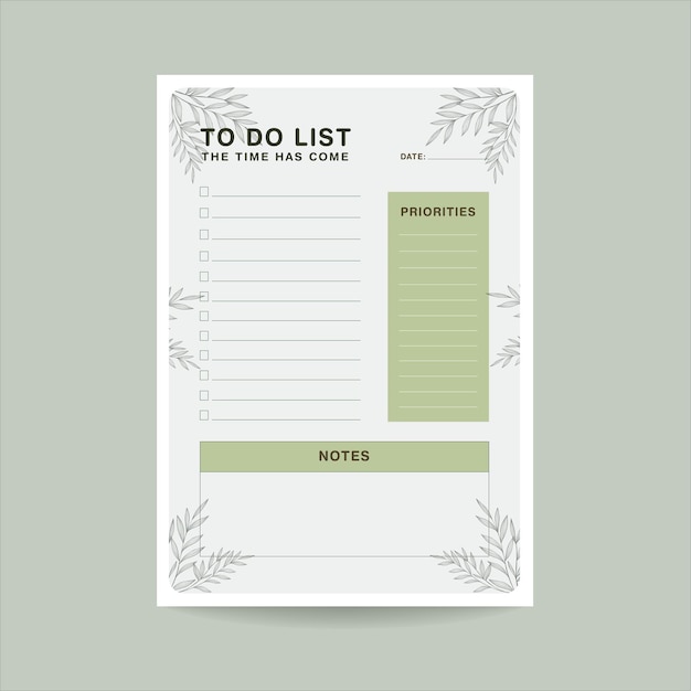 to-do list template in tropical