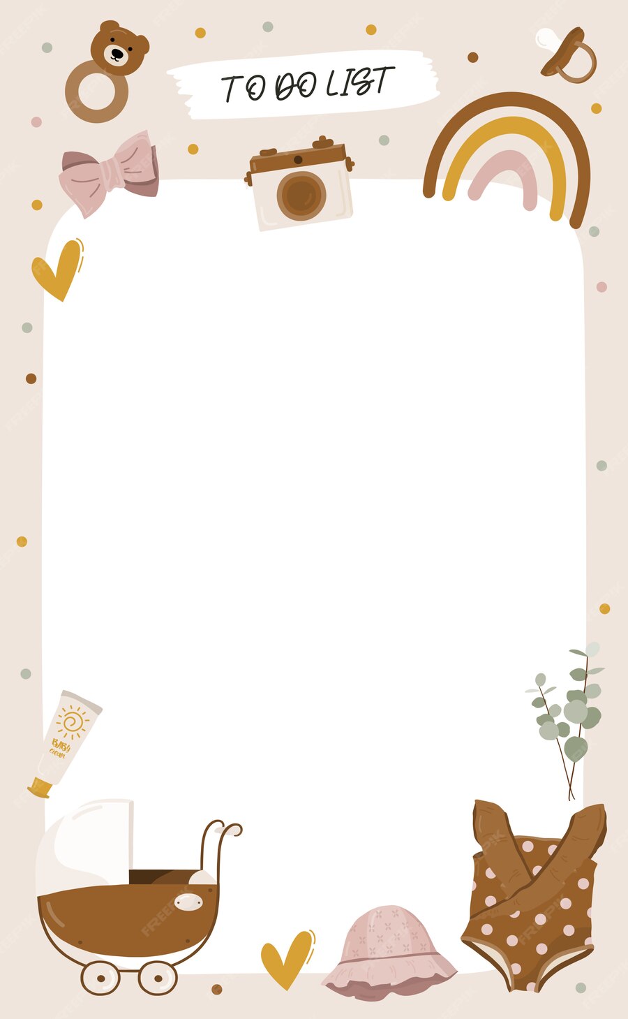 Premium Vector | To do list template.