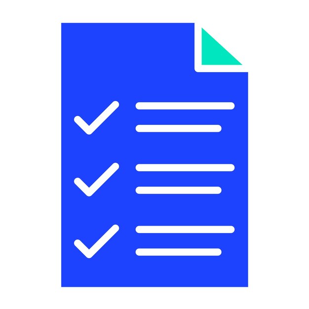 목록 터 아이콘 디자인 일러스트레이션