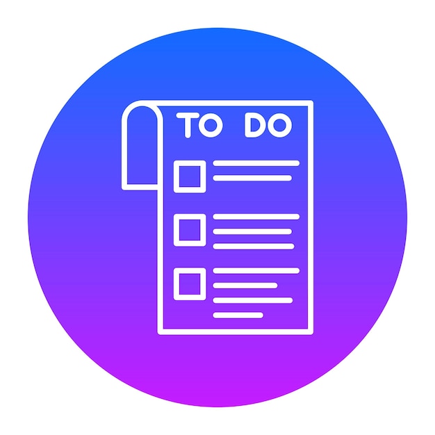 To Do List Vector Illustration