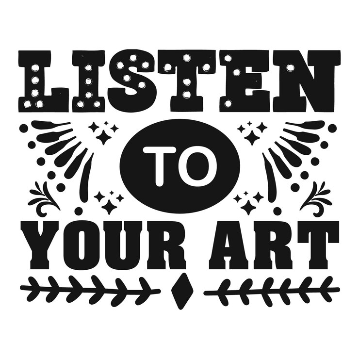 Vector listen to your art