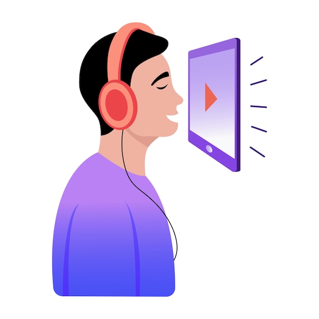 listening to audio or watching video on a tablet