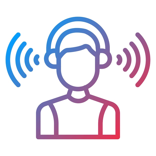 Listening icon vector image Can be used for Leadership