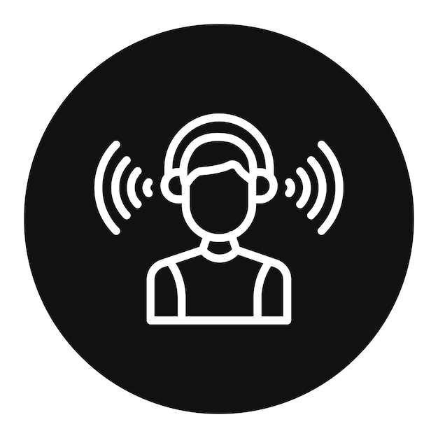 Listening icon vector image Can be used for Leadership