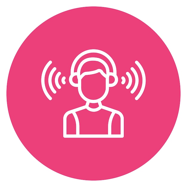 Listening icon vector image Can be used for Leadership