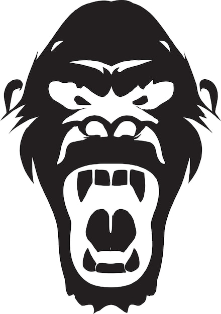 Listening Monkey Icon Design Vector