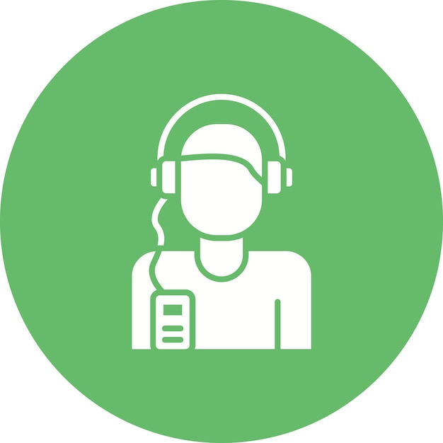 Listening Music vector icon Can be used for Work from Home iconset