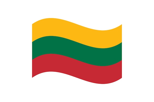 Litaus golvende vlag digitale vector illustratie Flutterende vlag