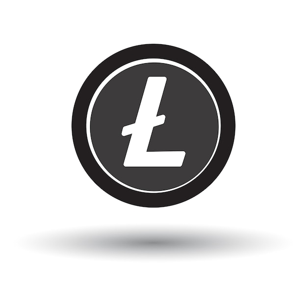 Lite crypto coin vector icon