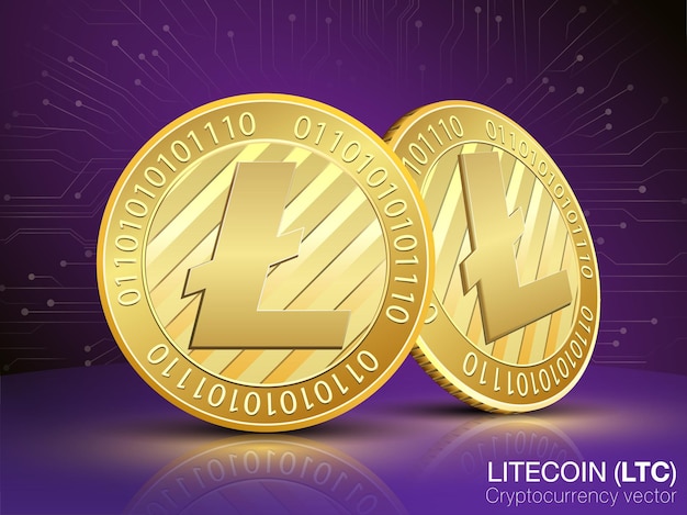 Vector litecoin cryptocurrency vector