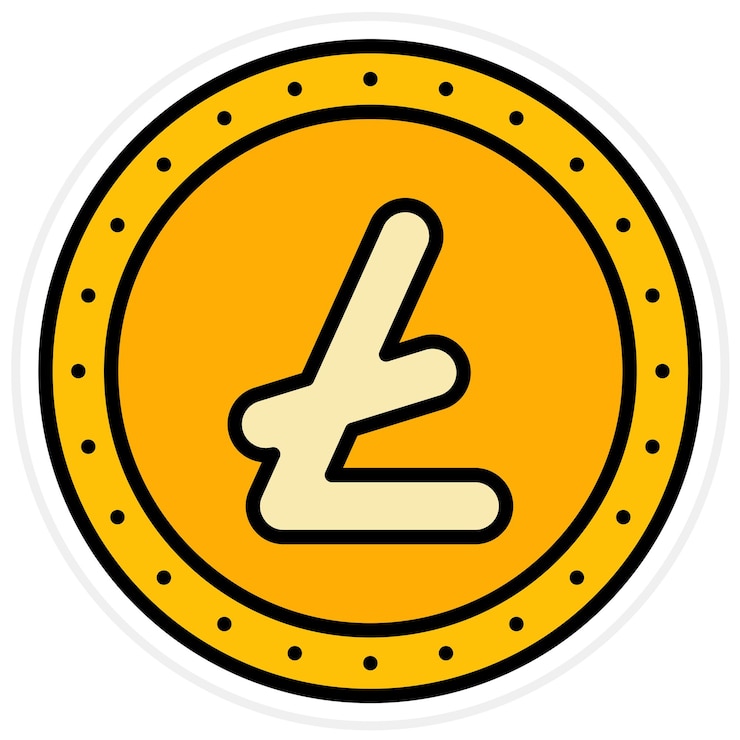 Vector litecoin icon vector image can be used for cryptocurrency