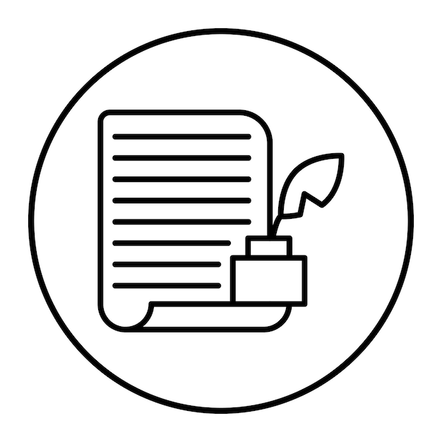 Literatuur vector icoon Kan worden gebruikt voor Literatuur iconset