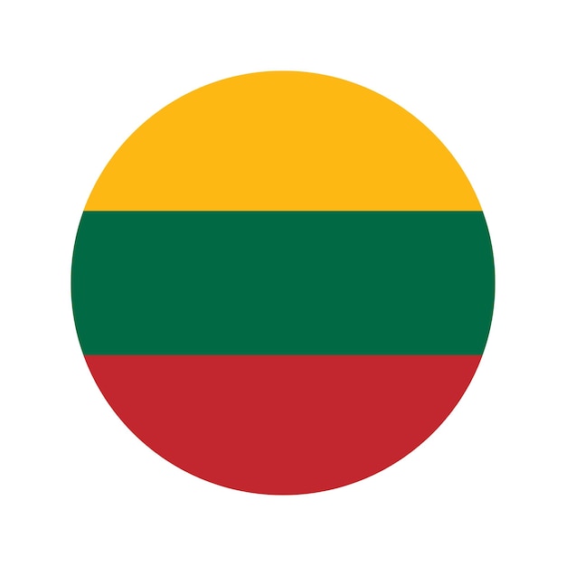 Lithuania flag simple illustration for independence day or election