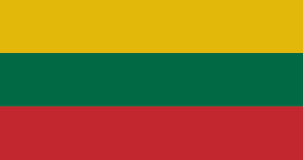 Lithuania flag in vector