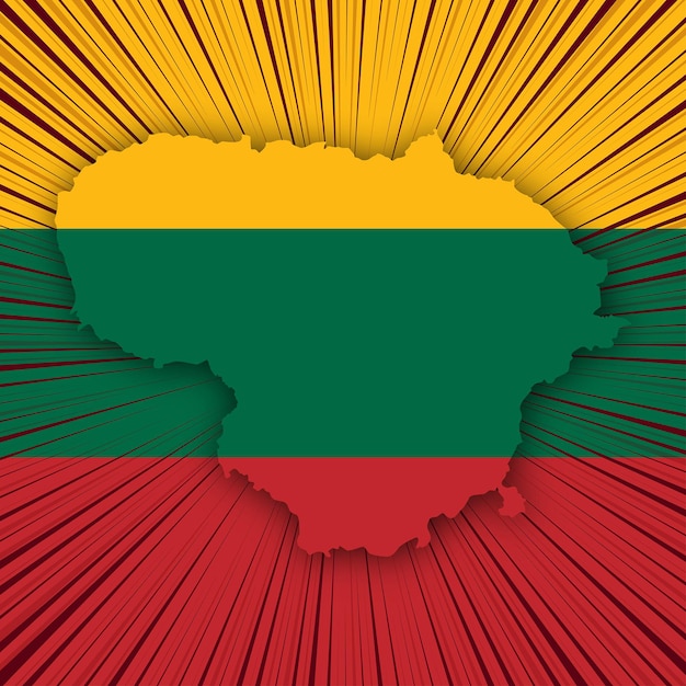 Lithuania Independence Day Map Design