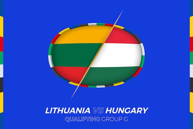 Lithuania vs hungary icon for european football tournament qualification group g