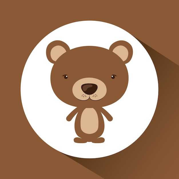 Little animal concept about cute bear design