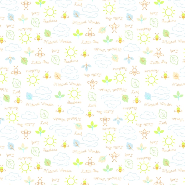 Little bee pattern