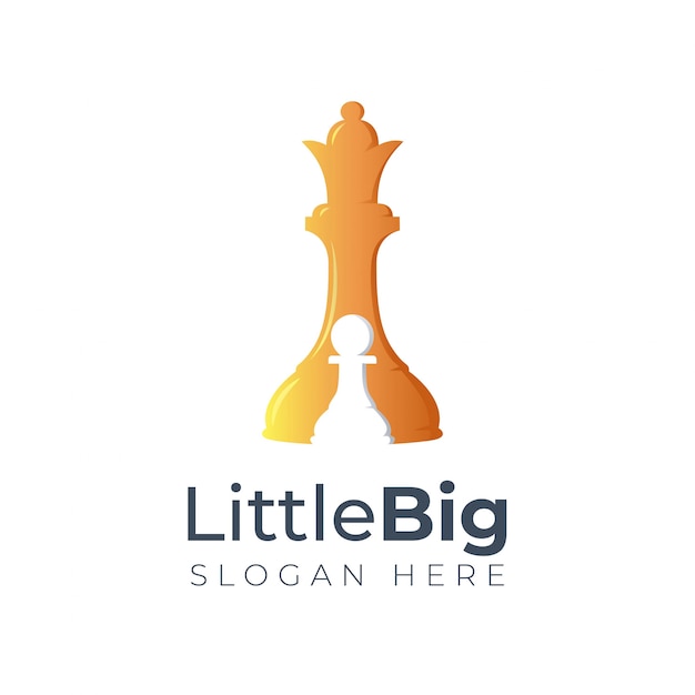 Little Big schaken logo ontwerp