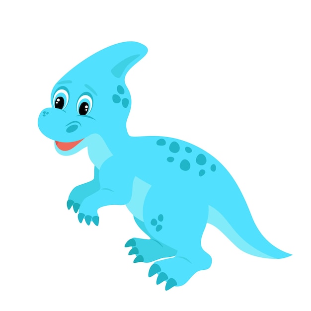 ベクトル 小さな青い恐竜の子