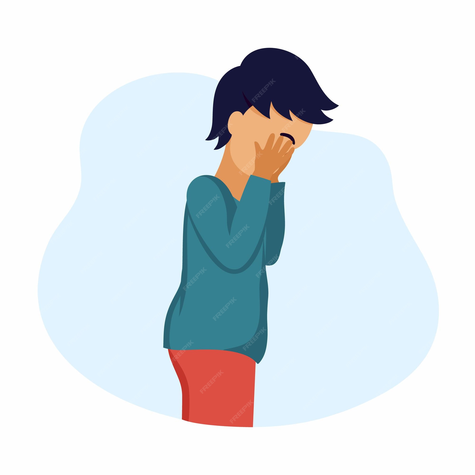 Premium Vector | Little boy is crying. sad child. vector character in cartoon style. Premium Vector | Little boy is crying. sad child. vector character in cartoon style.