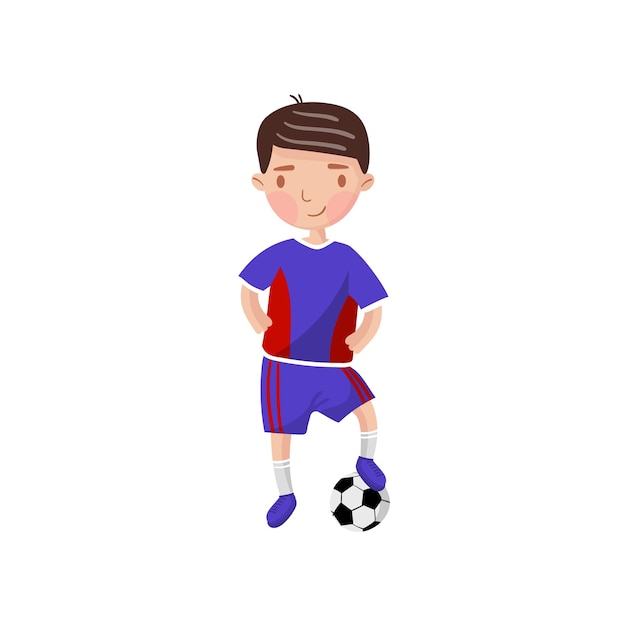 Premium Vector  Vector illustration of cartoon kids playing soccer ball