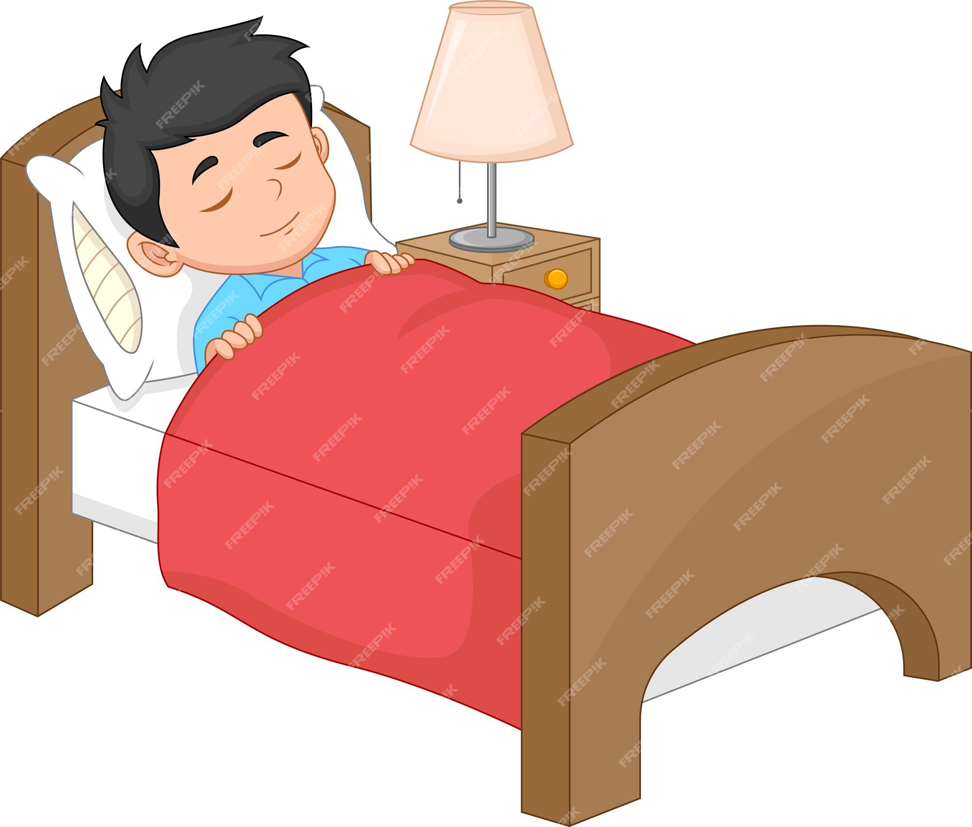 sleeping boy cartoon