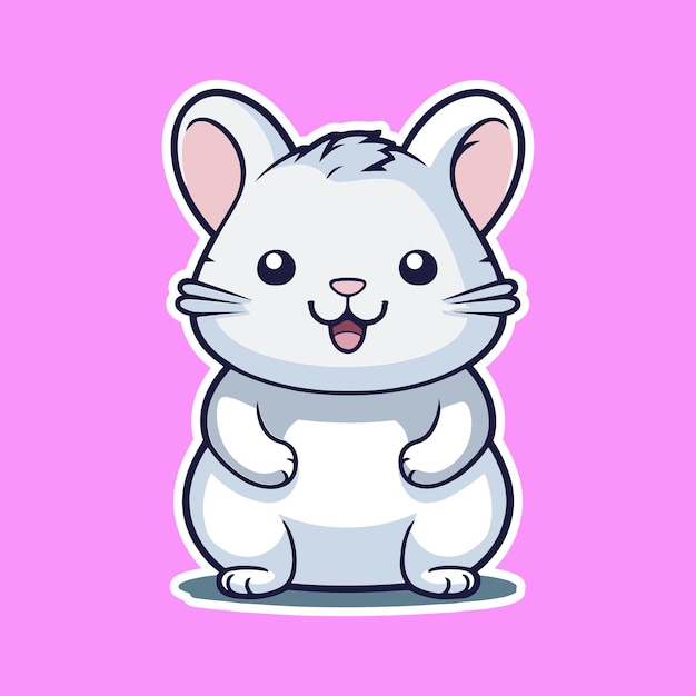 A Little Chinchilla Friend Sticker