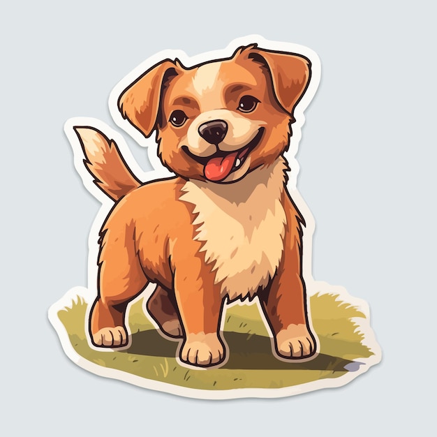 little cute dog illustration