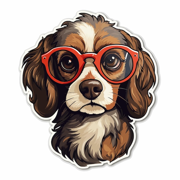 小さなかわいい犬のイラスト