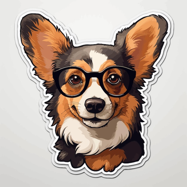 little cute dog illustration