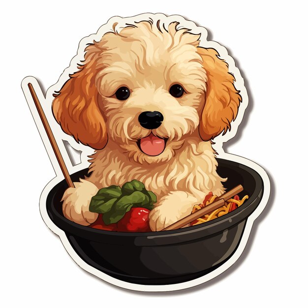 little cute dog illustration