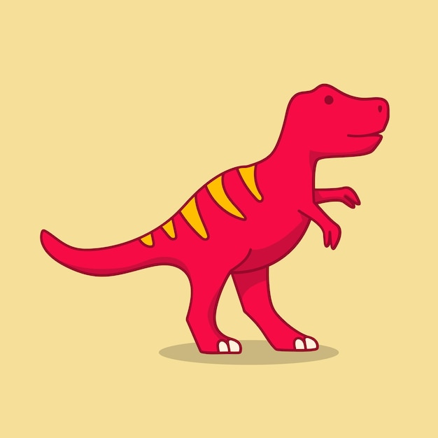 little cute tyrannosaurs dinosaur cartoon character