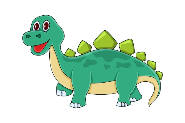 little dinosaur character design illustration