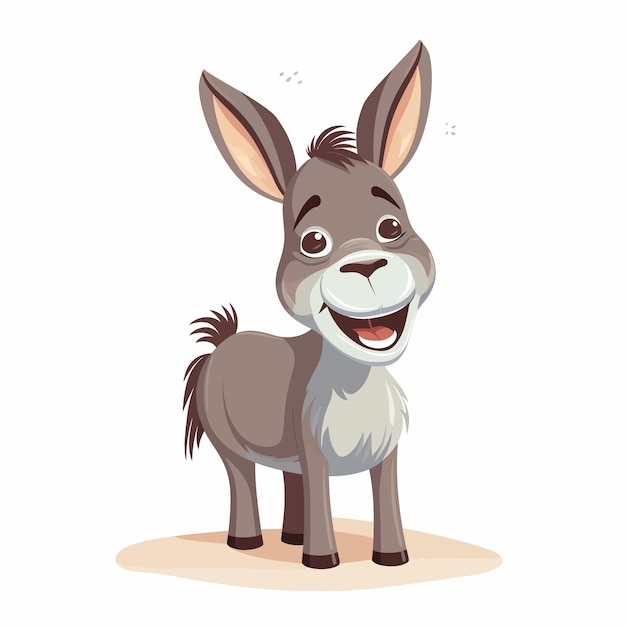 Vector little donkey