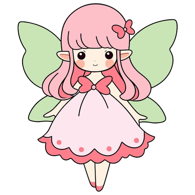 Vector little fairy clipart