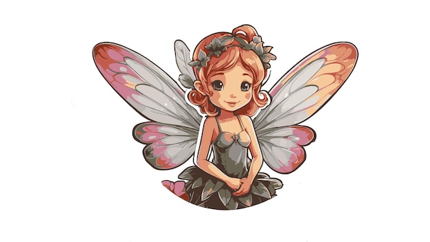 Vector a little fairy vector illustrator