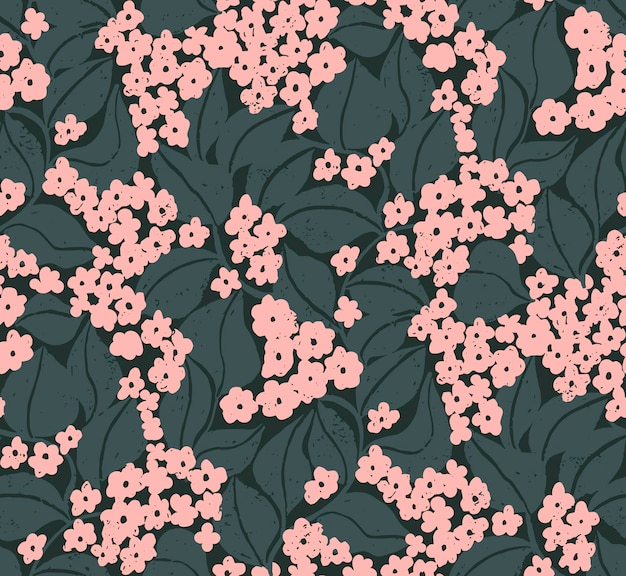 Vector little flowers pattern