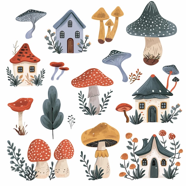 Little_Forest_Fairy_Houses_and_Botany_with_Mushroom