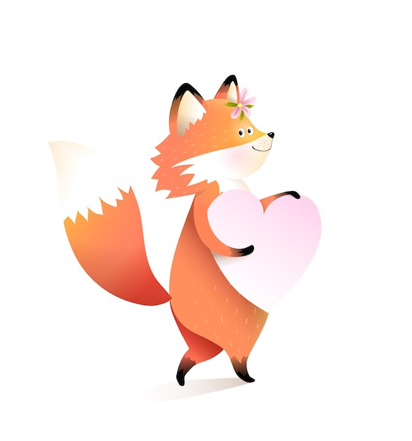 Little fox cartoon.