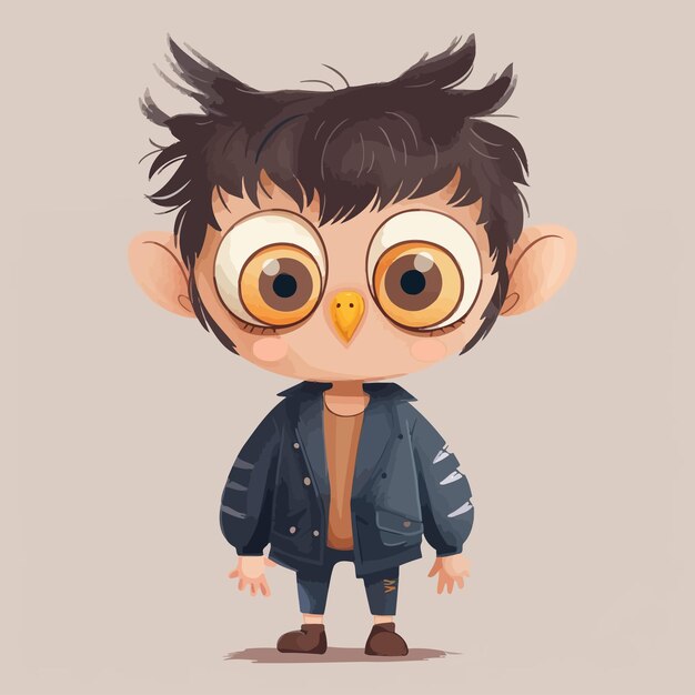 Little_genius_owl_boy_design_for_kids_vector